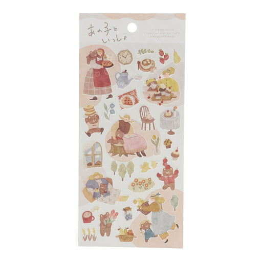 MindWave マインドウェイブ あの子といっしょステッカー 82026 くま（10セット）