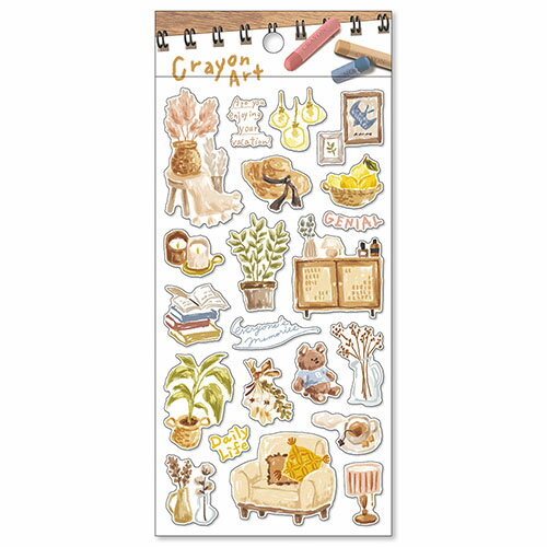 MindWave マインドウェイブ マインド クレヨンアートステッカー 82050（10セット）