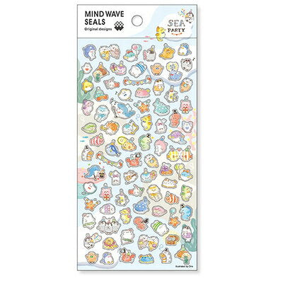 MindWave マインドウェイブ ＭＷシール　８２０５５　ＳＥＡ　ＰＡＲＴＹ（10セット）