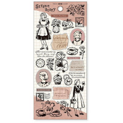 MindWave マインドウェイブ セリーンストーリーステッカー 82065 お茶会（10セット）