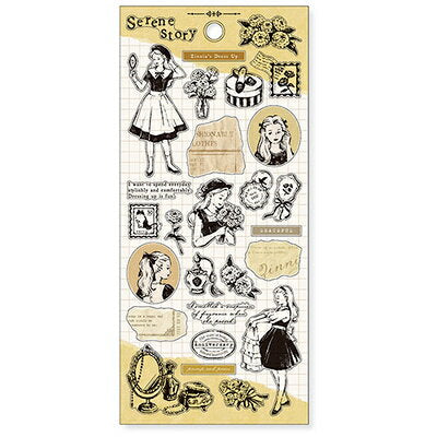 MindWave マインドウェイブ セリーンストーリーステッカー 82066 おめかし（10セット）