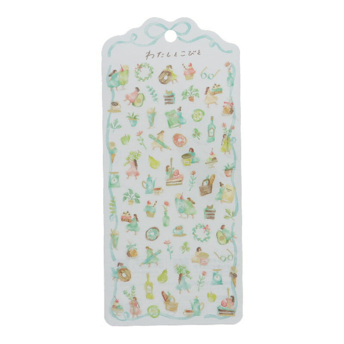 MindWave マインドウェイブ わたしとこびとステッカー 82075 グリーン（10セット）