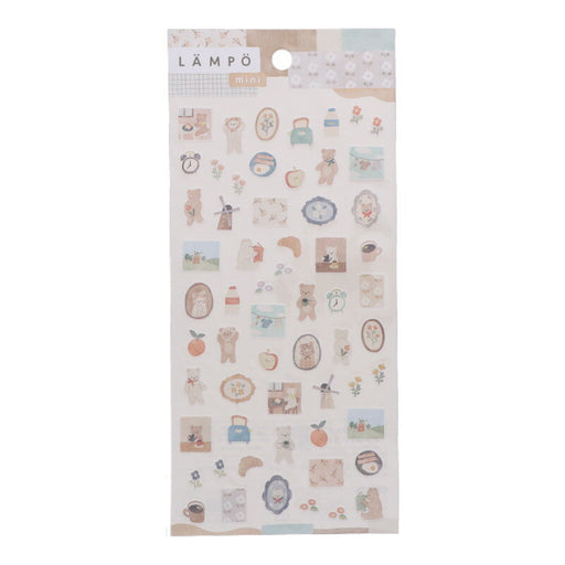 MindWave マインドウェイブ ランポステッカーミニ 82090 クマトアサ（10セット）