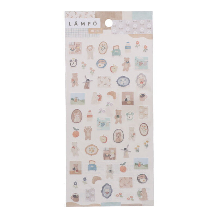 MindWave マインドウェイブ ランポステッカーミニ 82090 クマトアサ（10セット）