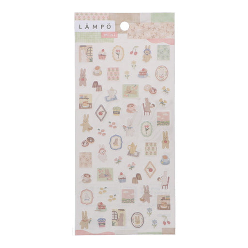 MindWave マインドウェイブ ランポステッカーミニ 82091 ウサギトユウグレ（10セット）