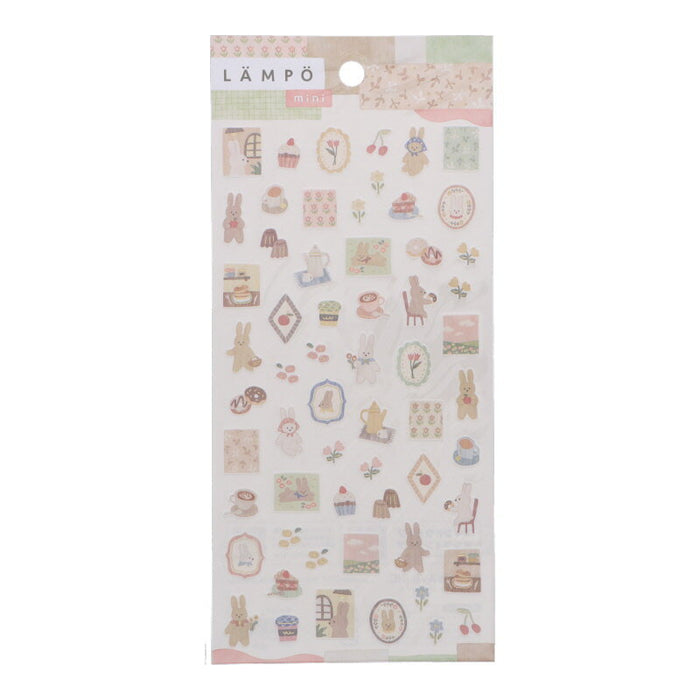 MindWave マインドウェイブ ランポステッカーミニ 82091 ウサギトユウグレ（10セット）