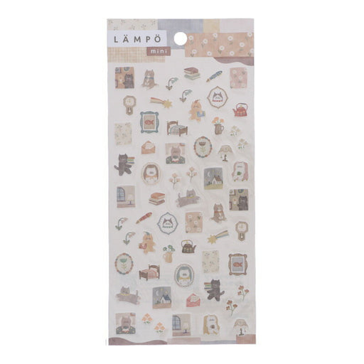 MindWave マインドウェイブ ランポステッカーミニ 82092 ネコトヨル（10セット）