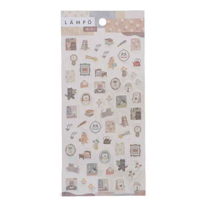 MindWave マインドウェイブ ランポステッカーミニ 82092 ネコトヨル（10セット）