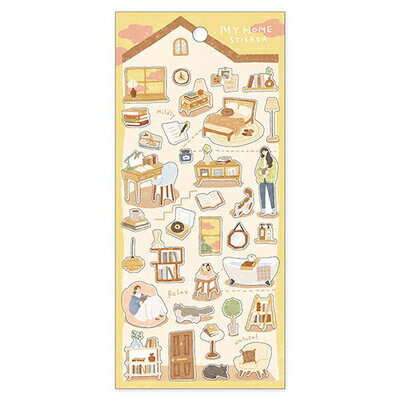 MindWave マインドウェイブ マイホームステッカー 82099 ドクショタイム（10セット）