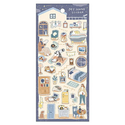 MindWave マインドウェイブ マイホームステッカー 82102 ホシゾラタイム（10セット）