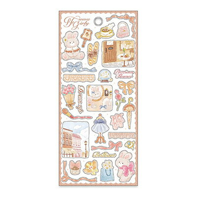 MindWave マインドウェイブ フワガーリーステッカー 82105 オデカケ（10セット）