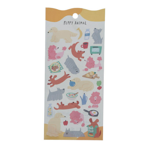 MindWave マインドウェイブ ペピーアニマルステッカー 82111 イヌ（10セット）