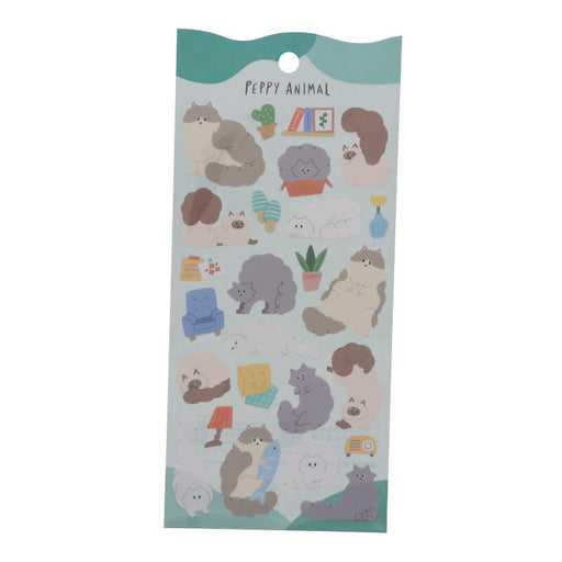 MindWave マインドウェイブ ペピーアニマルステッカー 82114 チョウモウ（10セット）