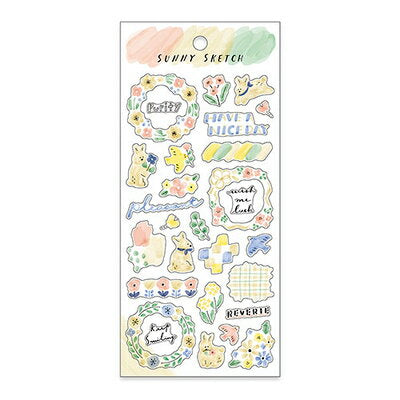 MindWave マインドウェイブ サニースケッチステッカー 82126 ベージュ（10セット）