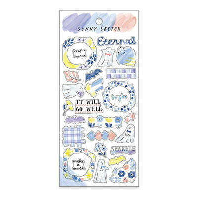 MindWave マインドウェイブ サニースケッチステッカー 82129 アオ（10セット）