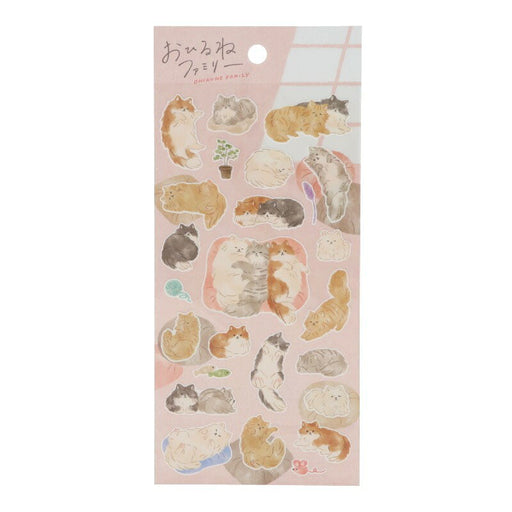 MindWave マインドウェイブ おひるねファミリーステッカー 82283（10セット）