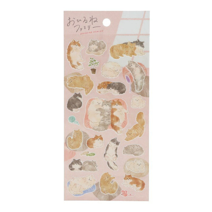 MindWave マインドウェイブ おひるねファミリーステッカー 82283（10セット）