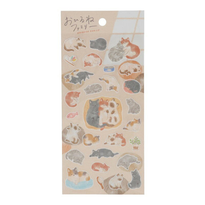 MindWave マインドウェイブ おひるねファミリーステッカー 82285（10セット）