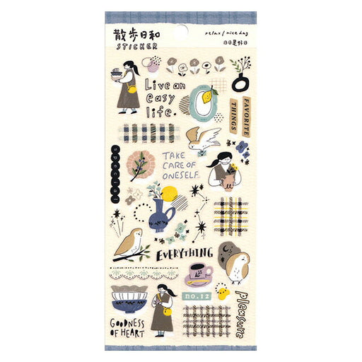 MindWave マインドウェイブ マインド さんぽびよりステッカー 82385（10セット）