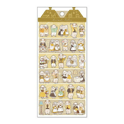 MindWave マインドウェイブ アニマルバトラーステッカー ヒツジ 82445（10セット）