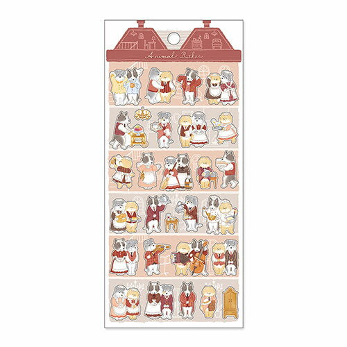 MindWave マインドウェイブ アニマルバトラーステッカー イヌ 82446（10セット）