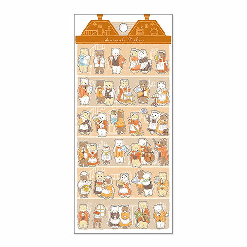 MindWave マインドウェイブ アニマルバトラーステッカー クマ 82448（10セット）