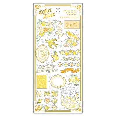 MindWave マインドウェイブ コフレビジューステッカー イエロー 82450（10セット）