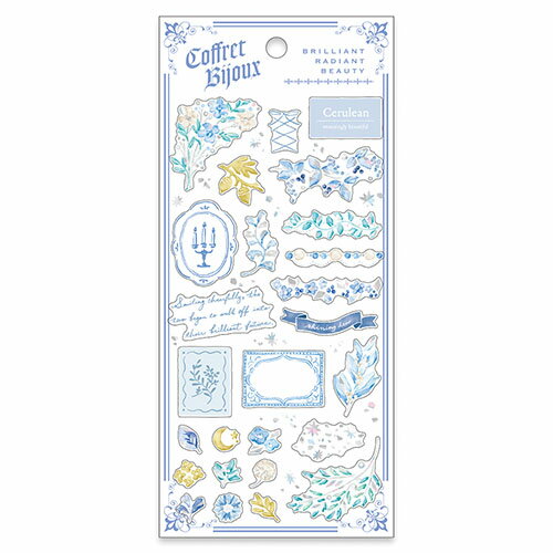 MindWave マインドウェイブ コフレビジューステッカー ブルー 82451（10セット）