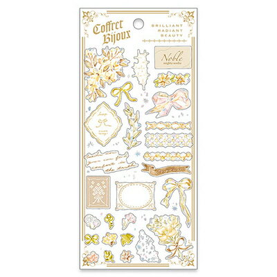 MindWave マインドウェイブ コフレビジューステッカー ベージュ 82452（10セット）