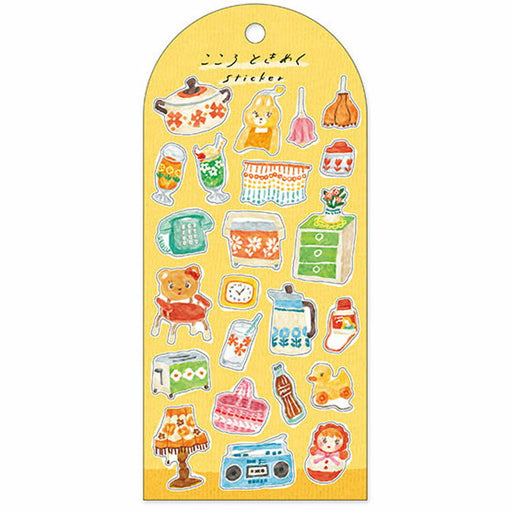 MindWave マインドウェイブ ココロトキメクステッカー レトロ 82508（10セット）