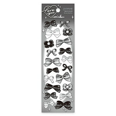 MindWave マインドウェイブ フェイブユーステッカー リボンBK 82539（10セット）