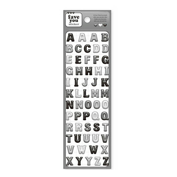 MindWave マインドウェイブ フェイブユーステッカー 文字 BK 82543（10セット）