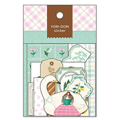 MindWave マインドウェイブ ヨリドリステッカー 白鳥と読書 82560（10セット）