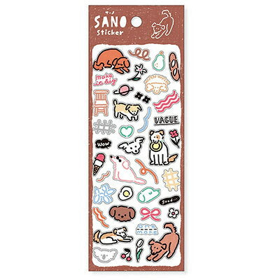 MindWave マインドウェイブ マインド サーノステッカー イヌ2 82568（10セット）