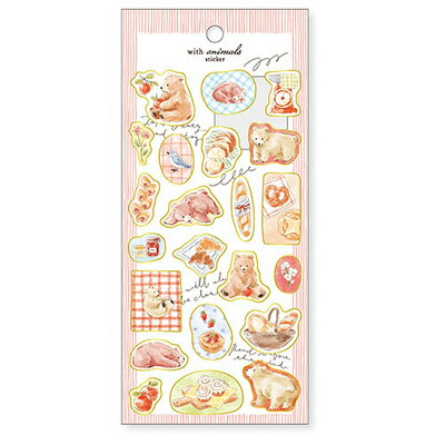 MindWave マインドウェイブ ウィズアニマルズステッカー クマ 82573（10セット）