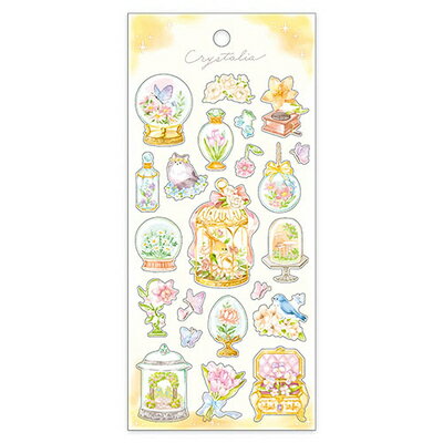 MindWave マインドウェイブ クリスタリアステッカー フラワー 82593（10セット）