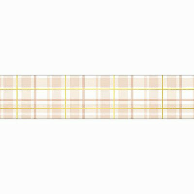 MindWave マインドウェイブ クリアテープ　箔押し　３０ｍｍ幅　９５１６５　ｂｅｉｇｅ　ｃｈｅｃｋ（6セット）