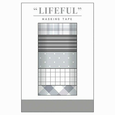 MindWave マインドウェイブ ライフフル　マスキングテープ　ボックスセット　９５１７８　ｍｏｎｏｔｏｎｅ　ｌｉｆｅ（6セット）