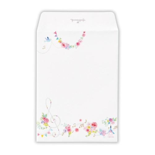 日本ホールマーク ひとこと封筒フラワリーミュー 818579 4961099818579（6セット）