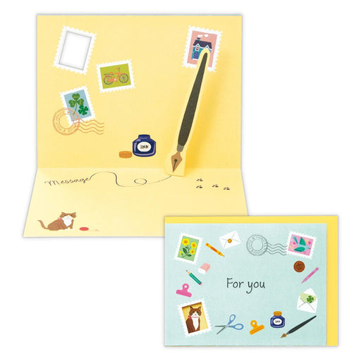 日本ホールマーク ＧＢＬ立体ＨＨ・猫と切手 822675 4961099822675（6セット）