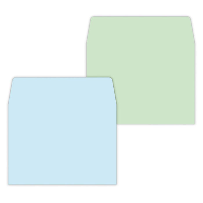 日本ホールマーク ヒトコトフウトウブルー＆グリーン 839543 4961099839543（6セット）