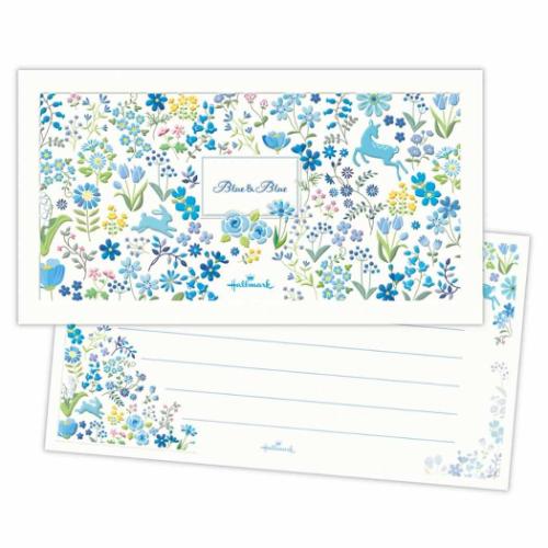 日本ホールマーク 一筆箋ブルー＆ブルー 844486 4961099844486（6セット）