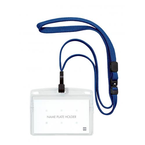 オープン_名札フックヨコ名刺１マイ NL-22P-BU /4970115566653（10セット）