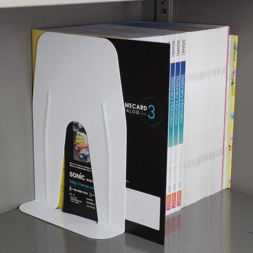 ソニック ブックエンド 超特大 A4ぴったりサイズ 白 DA-5813-W ソニック DA-5813-W　4970116042477