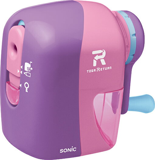 ソニック トンガリターン 手動鉛筆削り EK-7022-V バイオレット ソニック 4970116044129（10セット）
