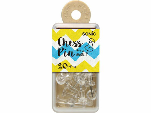 ソニック ピクパ・デコチェス画鋲透明 PA-7821 ソニック 4970116044655（5セット）