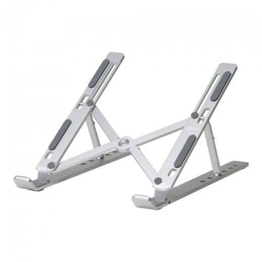 UT-5473-SV ソニック 快適ノートパソコンスタンド ユートリム ポータブル 収納ケース付 シルバー ソニック UT-5473-SV　4970116050366（10セット）