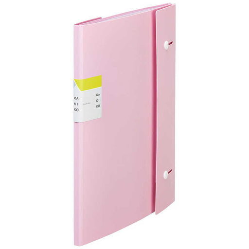 キングジム_クリアーファイル カキコ ジャバラタイプ 16ポケットA4 タテ型ピンク 8612-PINK /4971660059928（10セット）