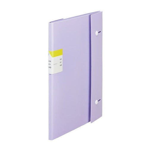 キングジム_クリアーファイル カキコ ジャバラタイプ 16ポケットA4 タテ型ラベンダー 8612-LAVENDER /4971660059935（10セット）