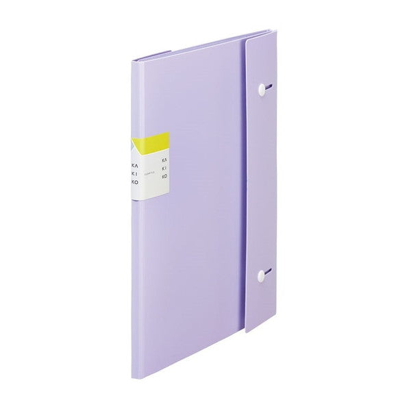 キングジム_クリアーファイル カキコ ジャバラタイプ 16ポケットA4 タテ型ラベンダー 8612-LAVENDER /4971660059935（10セット）